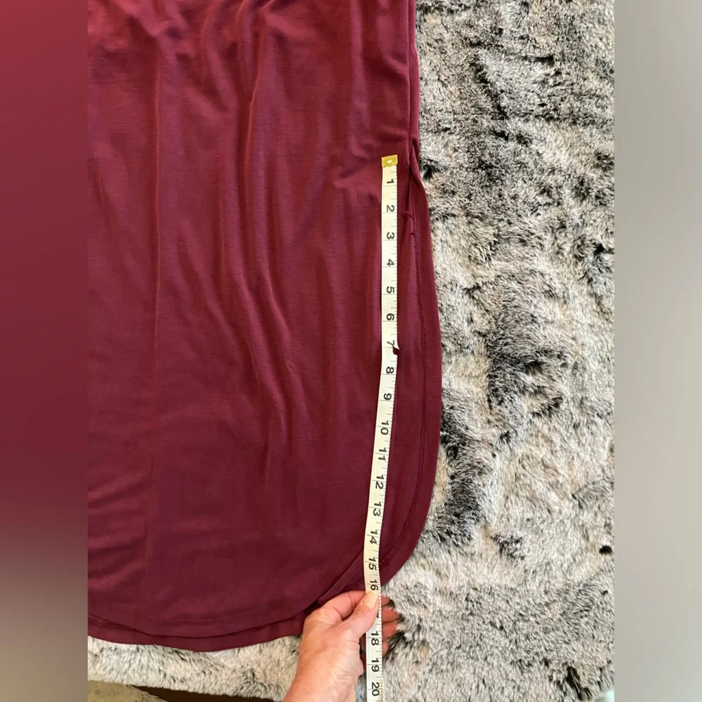 NWT Jodifl Burgundy Long sleeves Dress Boutique Size Small Pockets Midi Casual - Picture 11 of 15